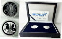 BVI 2017 2x1オンス .999 シルバー ペガサス プルーフ セット、ミント パッケージ付き、限定 300 個のうち #32 !!BVI 2017 2...