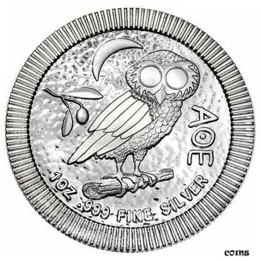 アンティークコイン コイン 金貨 銀貨  2017 $2 Niue Athenian OWL Ancient Greek Tetradrachm AOE 1oz .999 Fine Silver