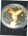 2015 バーニング リベルタード 1 オンス シルバー コイン ルテニウム & 24K ゴールド プレート 限定ミント2015 Burning Libertad 1oz Silver Coin Ruthenium & 24K Gold Plate Limited Mintage