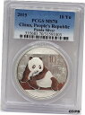 中国 シルバー 1 オンス パンダ 10Y 2015 PCGS MS70CHINA SILVER 1 OZ PANDA 10Y 2015 PCGS MS70