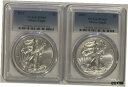 2015 1 オンス シルバー イーグル PCGS MS69 2 コイン セット2015 1 oz Silver Eagle PCGS MS69 Two-Coin Set(3)