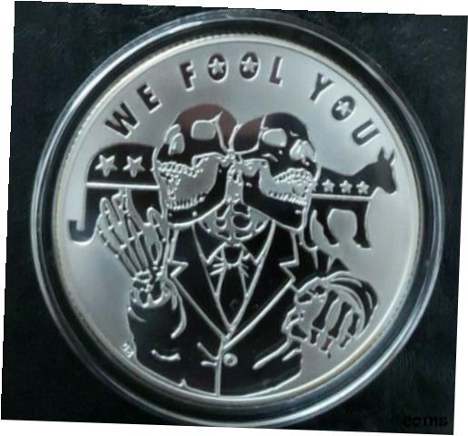 yɔi/iۏ؏tz AeB[NRC RC   [] 1 OZ .999 PURE SILVER SHIELD REVERSE PROOF WE FOOL YOU MEMBERS ONLY ROUND COIN