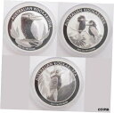 3x オーストラリアワライカワセミ鳥 1 オンス .999 ピュアシルバー $1 コイン 2012 - 2013 -20143x Australian Kookaburra bird 1 oz .999 Pure Silver $1 Coins 2012 - 2013 -2014(3)