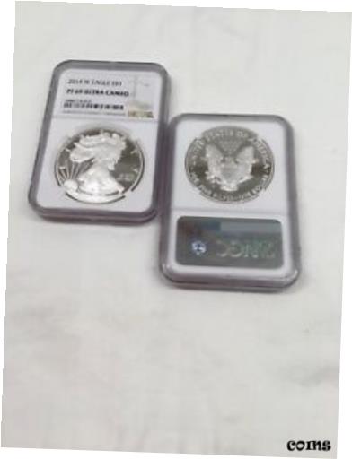  アンティークコイン コイン 金貨 銀貨  2014-W Silver Eagle NGC PF69 Ultra Cameo Perfect Slab Recently Graded.