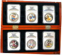 【極美品/品質保証書付】 アンティークコイン 硬貨 2014 NIUE $2 DISNEY CHARACTERS NGC PF70 UC ALL 6 COINS SET WITH BOX [送料無料] #oct-wr-009974-1730