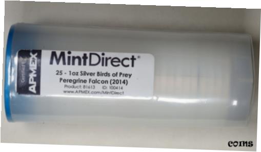 【極美品/品質保証書付】 アンティークコイン 銀貨 Canada 2014 1oz Silver Birds of Prey Peregrine Falcon Sealed Tube of 25 #07851 [送料無料] #sof-wr-009974-2250