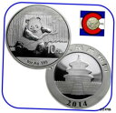 2014 チャイナ パンダ シルバー 1 オンス 0.999 コイン、ミント カプセル入り2014 China Panda Silver 1 oz 0.999 Coin in Mint Capsule