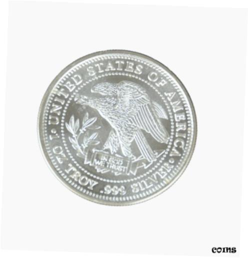  アンティークコイン コイン 金貨 銀貨  US 1 oz .Troy .999 Fine Silver Northwest Territorial Mint Trade Unit B.U.