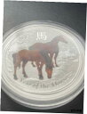 2014-1 オンス 彩色馬年銀貨2014-1 oz Colourized Year Of The Horse Silver Coin