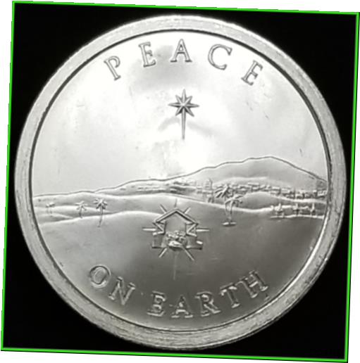 楽天金銀プラチナ　ワールドリソース【極美品/品質保証書付】 アンティークコイン コイン 金貨 銀貨 [送料無料] Peace On Earth Silver Shield 1oz BU 2013 Christmas Easter Jesus Nativity Baby