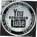 2 オンス シルバー プルーフ Youtube 検閲済み 2021 .999 ピュア ファイン COA ボックス シルバー シールド2 oz silver proof Youtube Censored 2021 .999 Pure Fine COA Box Silver Shield