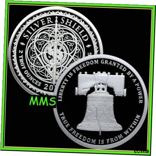 ڶ/ʼݾڽա ƥ    [̵] 2021 2oz Liberty Bell Proof Silver Shield Monumental Truth Series #3