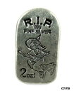2017 MPM モナーク貴金属 魔女の墓石 2 オンス .999 ファイン シルバー バー #5532017 MPM Monarch Precious Metals Witch Tombstone 2 oz .999 Fine Silver Bar #553
