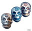 ڶ/ʼݾڽա ƥ    [̵] Sugar Skull MARIGOLD 2 Oz Silver Halloween - Day of the Dead .999 Fine bullion-