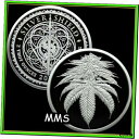 【極美品/品質保証書付】 アンティークコイン コイン 金貨 銀貨 [送料無料] 2021 2oz King Cannabis Proof Silver Shield Cures Weed Smoke Legalize Nature! 1