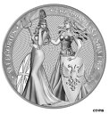 2019 10 マーク アレゴリーズ ゲルマニア & ブリタニア セクシー レディース 2 オンス .999 シルバー COA OGP2019 10 Mark ...