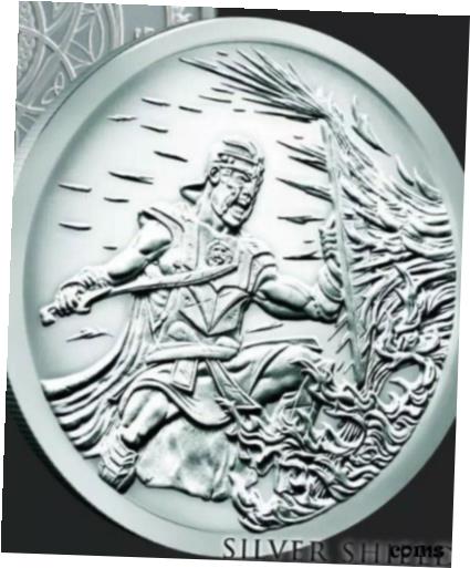  アンティークコイン コイン 金貨 銀貨  2 oz silver Crucible .999 Pure COA BU Silver Shield SSG Spartan Army 300 Warrior