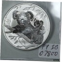 オーストラリア 2018 2オンス .999 シルバー コアラ & ベイビー 次世代 BU ラウンド #07800Australia 2018 2oz .999 Silver Koala & Baby Next Generation BU Round #07800