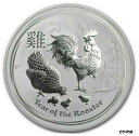 yɔi/iۏ؏tz AeB[NRC RC   [] 2017 Australia 2 oz Silver Lunar Rooster Coin Perth Mint BU in Capsule