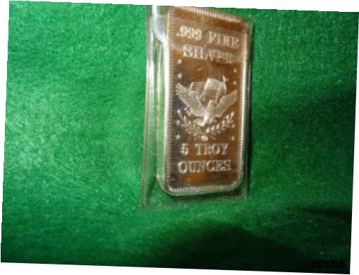 ڶ/ʼݾڽա ƥ    [̵] Ampex 999 Fine Silver Art Bar Silver Eagle in Plastic Sleeve 5.085 Troy Ounces