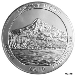 2010 5 オンス「マウント フッド国有林」 シルバー - 米国造幣局2010 5 oz "Mount Hood National Forest" Silver - United States Mint