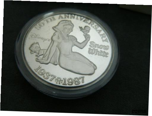 ڶ/ʼݾڽա ƥ    [̵] DISNEY Snow White 50th Anniversary Snow White Collectable .999 5oz Silver Medal