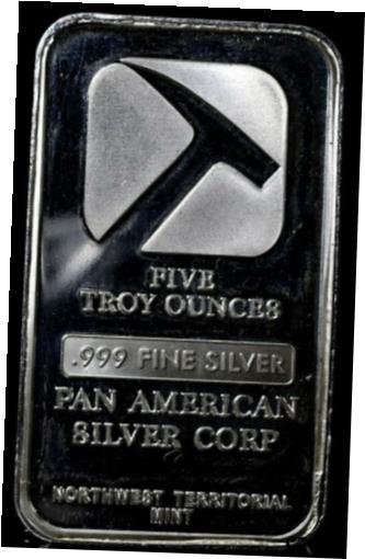  アンティークコイン コイン 金貨 銀貨  Pan American Silver Corp 5 oz Silver 0.999 - Northwest Territorial Mint