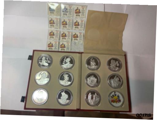 ڶ/ʼݾڽա ƥ  Disney Rarities Mint 1987 5 oz 999 Silver Complete set of all 11 Snow White Coin [̵] #scf-wr-009977-497