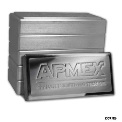 yɔi/iۏ؏tz AeB[NRC  100 oz Silver Bar - APMEX (Stackable) - SKU #50645 [] #sof-wr-009979-132