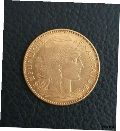  アンティークコイン コイン 金貨 銀貨  10 Francs 1907 a Marianne Rooster Gold Or Oro France France-