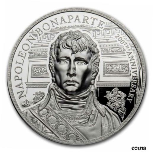 【極美品/品質保証書付】 アンティークコイン コイン 金貨 銀貨 送料無料 2021 St. Helena 1 oz Silver Napoleon Bonaparte 200th Anniversary - SKU 230484
