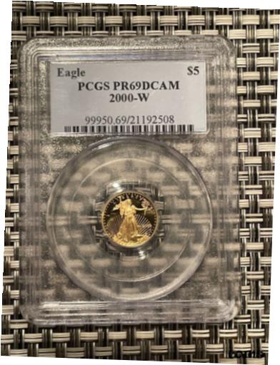 yɔi/iۏ؏tz AeB[NRC RC   [] 2000-W $5 American Gold Eagle 1/10 oz. PCGS PR69DCAM Blue Label