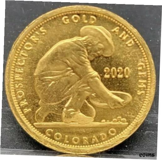 【極美品/品質保証書付】 アンティークコイン コイン 金貨 銀貨 [送料無料] 2020 1/10 GOLD COIN PROSPECTORS GOLD & GEMS 999 24K PURE COLORADO