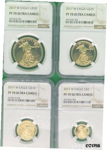 ڶ/ʼݾڽա ƥ  2017-W 4-COINS SET $50 $25 $10 $5 GOLD EAGLE NGC PR70 PROOF PF70 PF70UCAM CAMEO [̵] #gct-wr-009999-10307