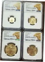 yɔi/iۏ؏tz AeB[NRC  2022 4pc. Gold Eagle Set $50, $25, $10, $5 NGC MS-70 First Releases [] #got-wr-009999-10534