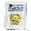 【極美品/品質保証書付】 アンティークコイン 金貨 2021 1 oz Gold Buffalo MS-70 PCGS (FS, Black Diamond) - SKU#225365 [送料無料] #got-wr-009999-1521