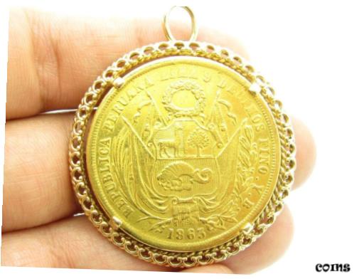 ץʡɥ꥽㤨֡ڶ/ʼݾڽա ƥ  1863 Peru 20 Soles Seated Liberty FIRME Y FELIZ .900 Fine Gold Coin w/ 14k Bezel [̵] #gcf-wr-009999-755פβǤʤ1,673,000ߤˤʤޤ