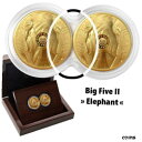 yɔi/iۏ؏tz AeB[NRC  South AFRICA SET 2021 Big Five II. Elephant Double Capsule (1.) 2 x 1/4 Oz Gold PP- [] #gof-wr-009999-8206