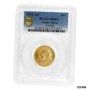 yɔi/iۏ؏tz AeB[NRC RC   [] 1931-SA South Africa Gold Sovereign George V Coin PCGS MS 64