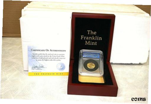 ڶ/ʼݾڽա ƥ    [̵] Franklin Mint 2009 United States Gold Eagle $10 1/4oz BU With Display Box &COA