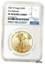 2022 W 1 オンス $50 ゴールド イーグル NGC PF70 初回リリース - プレセール2022 W 1 OZ $50 GOLD EAGLE NGC...