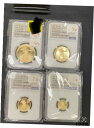 US 2021 ゴールド イーグル Ty 2 プルーフ 4 コイン セット NGC PF70 初回リリースUS 2021 Gold Eagle Ty 2 Pro...