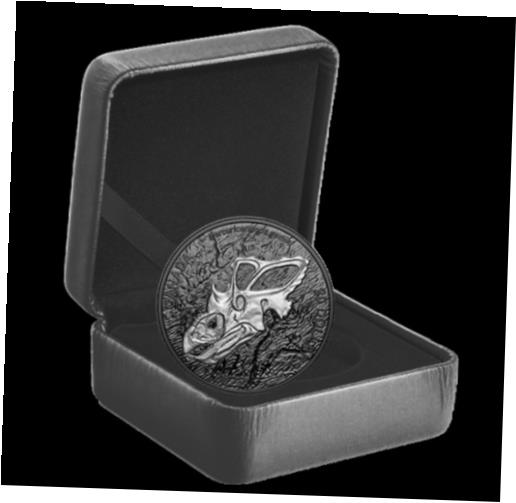 楽天金銀プラチナ　ワールドリソース【極美品/品質保証書付】 アンティークコイン コイン 金貨 銀貨 [送料無料] 2022 Discovering Dinosaurs: Mercury’s Horned Face 1oz Pure Silver Coin Canada