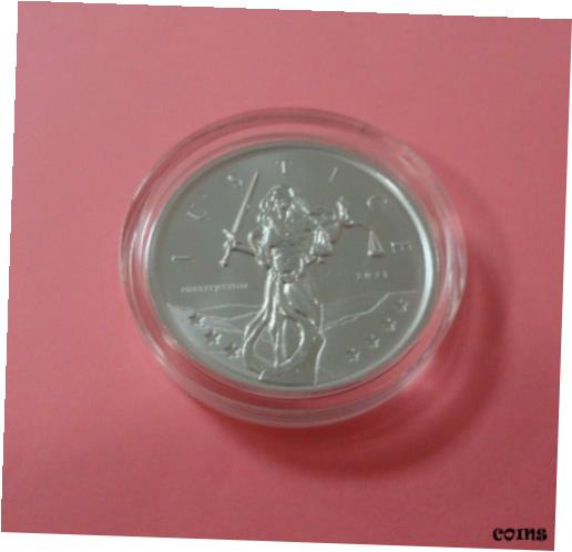  アンティークコイン コイン 金貨 銀貨  2021 Gibraltar Lady Justice 1oz 999 Brilliant Uncirculated Silver Coin