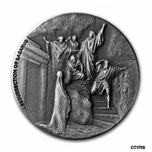  アンティークコイン コイン 金貨 銀貨  2020 2 oz Silver Coin - Biblical Series (Resurrection of Lazarus) - SKU#205888