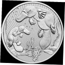 2021 カモノハシ & ベイビー オーストラリア 2 オンス シルバー コイン 次世代 カプセル入り2021 Platypus & Baby Australia 2 oz Silver Coin Next Generation in Capsule