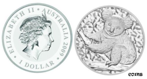  アンティークコイン コイン 金貨 銀貨  KOALA 2009 Perth Mint Australia Australien 1 oz Silber Silver .999 in caps.