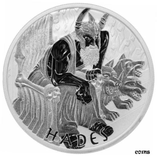 ڶ/ʼݾڽա ƥ    [̵] 2021 Tuvalu Gods Of Olympus Hades 1 oz Silver Coin BU in Capsule