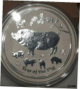 yɔi/iۏ؏tz AeB[NRC RC   [] 2019 P Australia Silver Lunar Series ll Year of the Pig 2 oz $2 - BU