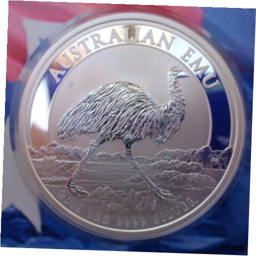 【極美品/品質保証書付】 アンティークコイン コイン 金貨 銀貨 [送料無料] 2018 Australian EMU coin .9999 ultra fine silver FIRST IN THE SERIES